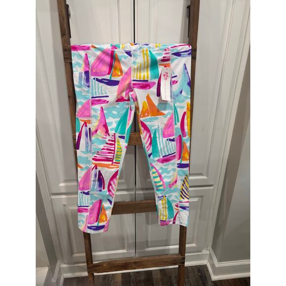 NEW ARYEH diana cropped legging pants in sail away size small workout wear - Picture 2 of 7